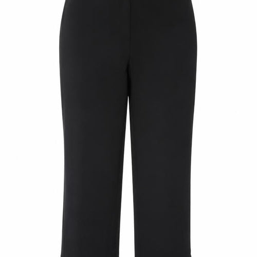 Marks & Spencer Women's Black UK 6 Ruffle Hem Straight Dress Trousers