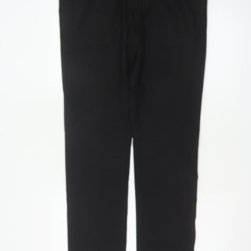 Topman Men’s Black 32L Straight Flat Front Dress Trousers