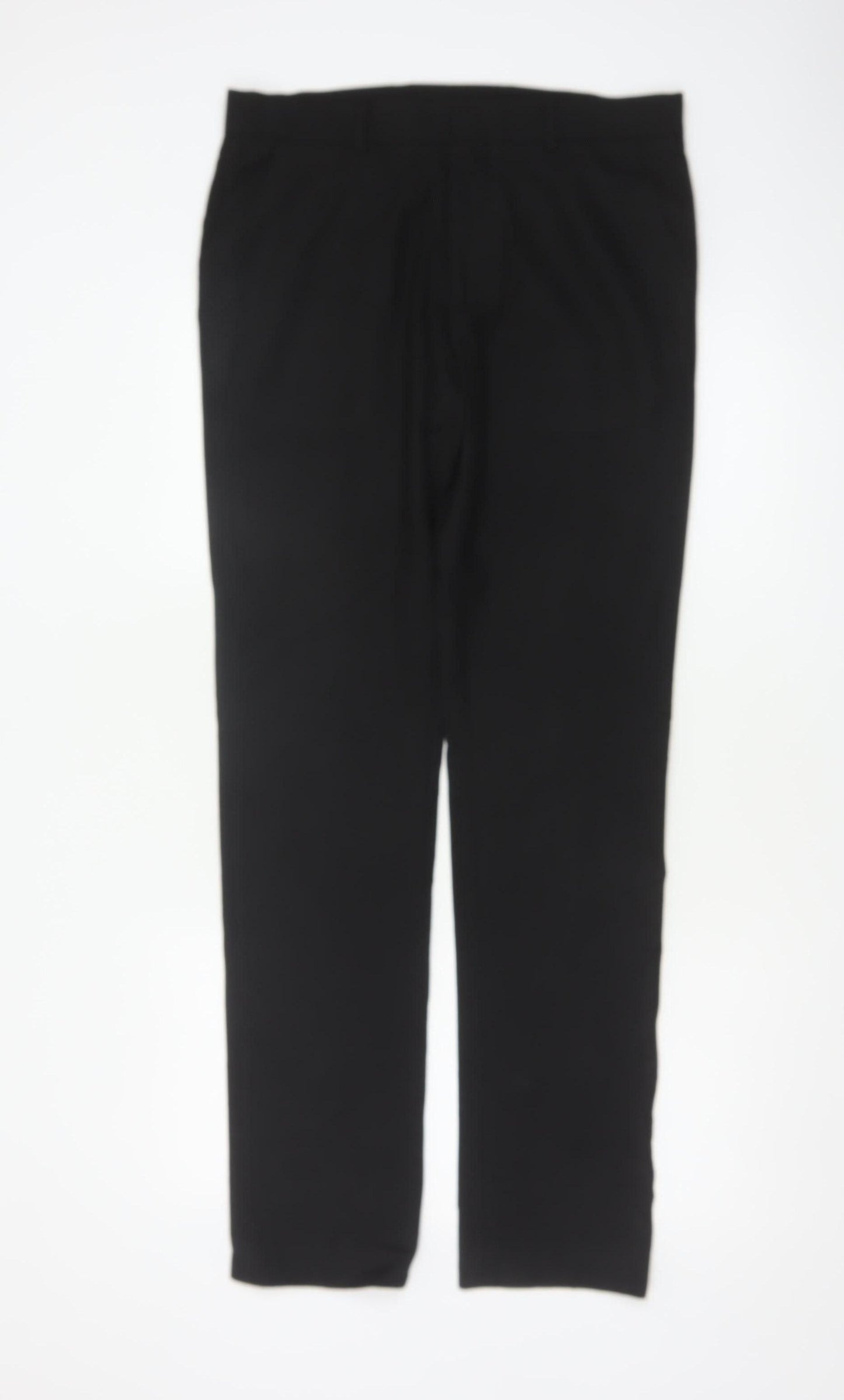 Topman Men’s Black 32L Straight Flat Front Dress Trousers