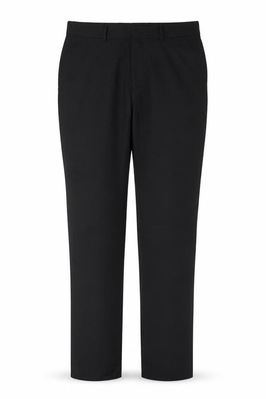Topman Men’s Black 32L Straight Flat Front Dress Trousers