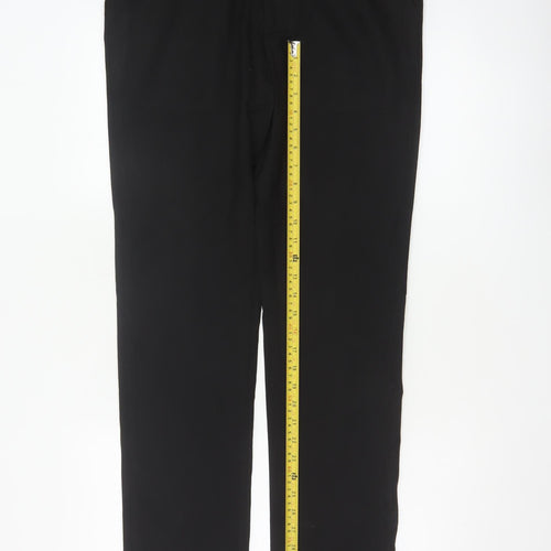 Topman Men’s Black 32L Straight Flat Front Dress Trousers