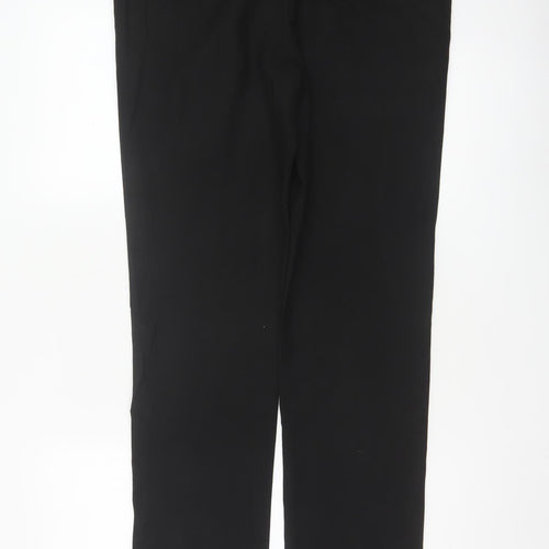 Topman Men’s Black 32L Straight Flat Front Dress Trousers