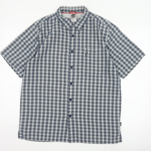 The North Face Men’s Multicoloured Check Short Sleeve Button-Up Shirt M