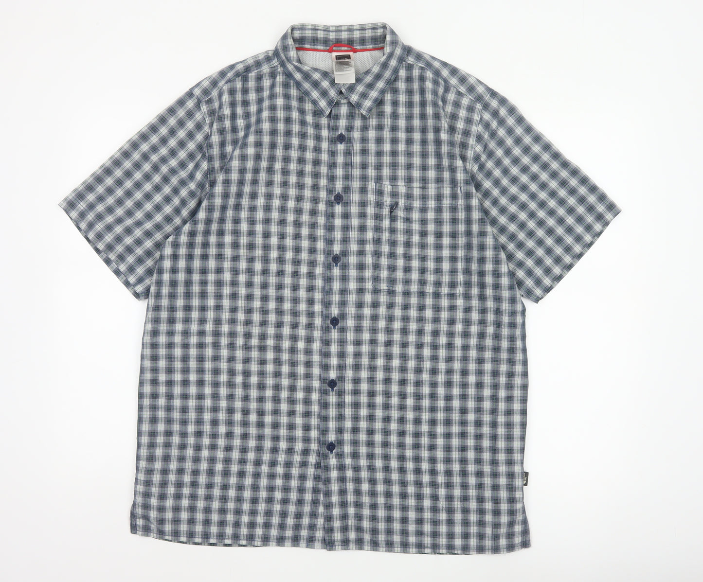 The North Face Men’s Multicoloured Check Short Sleeve Button-Up Shirt M