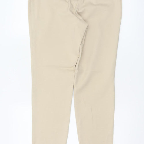 Next Women’s Beige Size 10 Slim Tapered Zip Pocket Trousers
