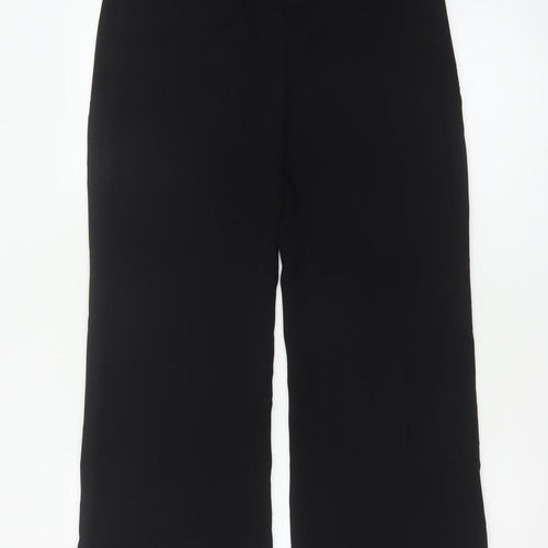 Florence & Fred Women's Black Size 8 Short Wide Leg Tailored Trousers