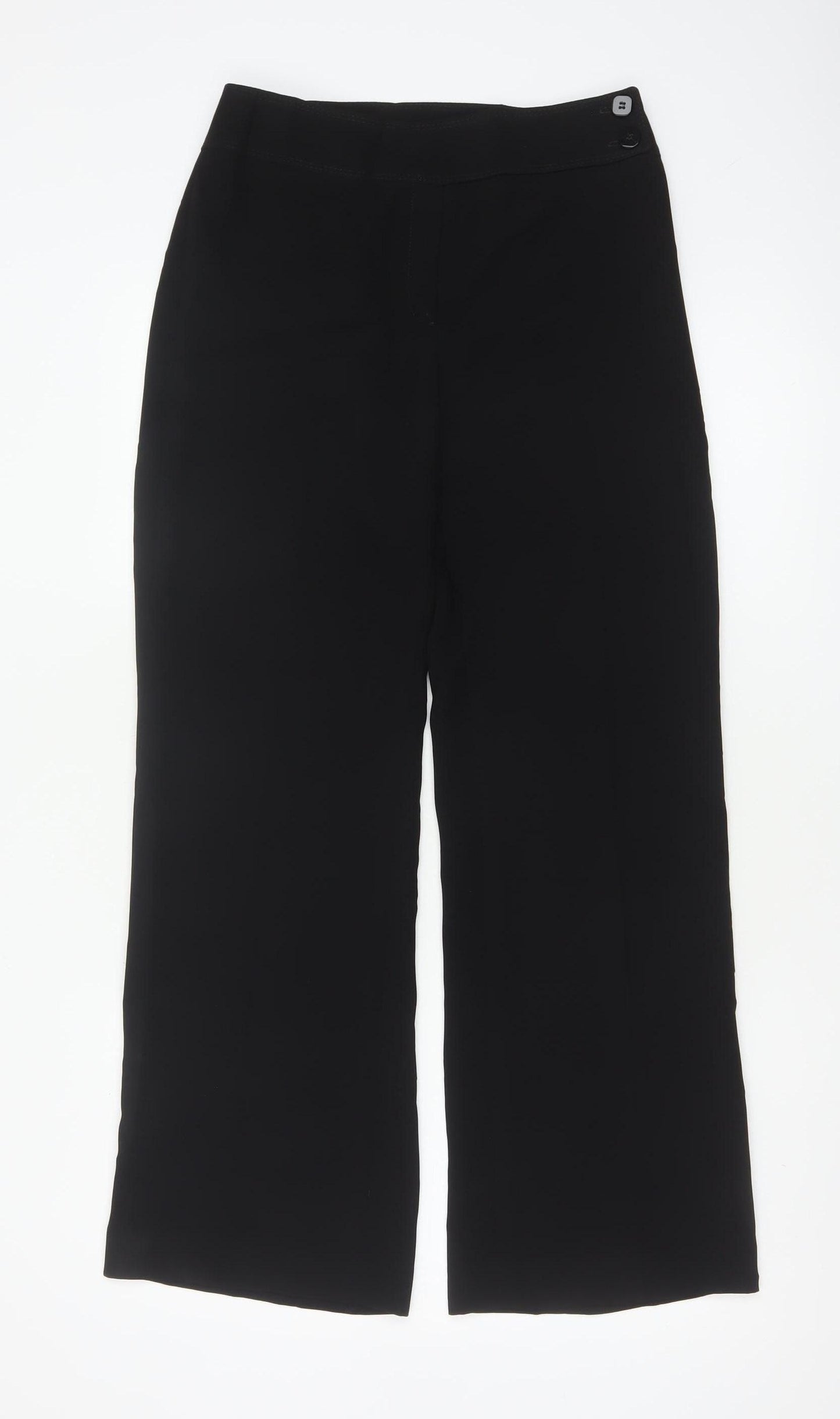 Florence & Fred Women's Black Size 8 Short Wide Leg Tailored Trousers