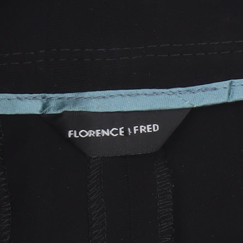 Florence & Fred Women's Black Size 8 Short Wide Leg Tailored Trousers