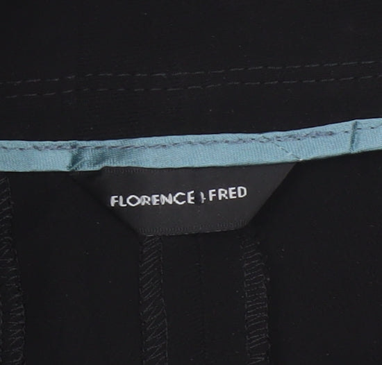Florence & Fred Women's Black Size 8 Short Wide Leg Tailored Trousers