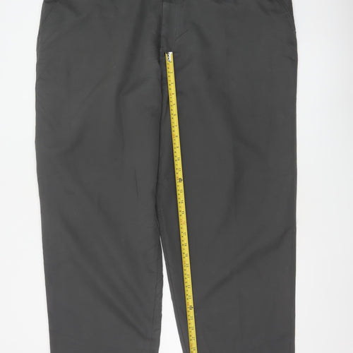 Dunlop Sport Men's Black 44W Regular Straight Golf Trousers