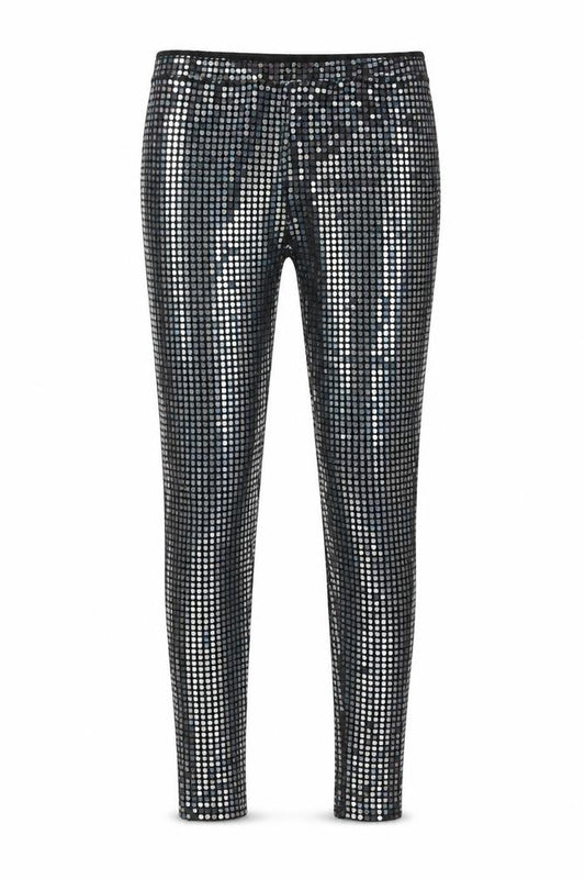 Next Girls Silver Foil Metallic Jeggings 16 Years Party Stretch Trousers