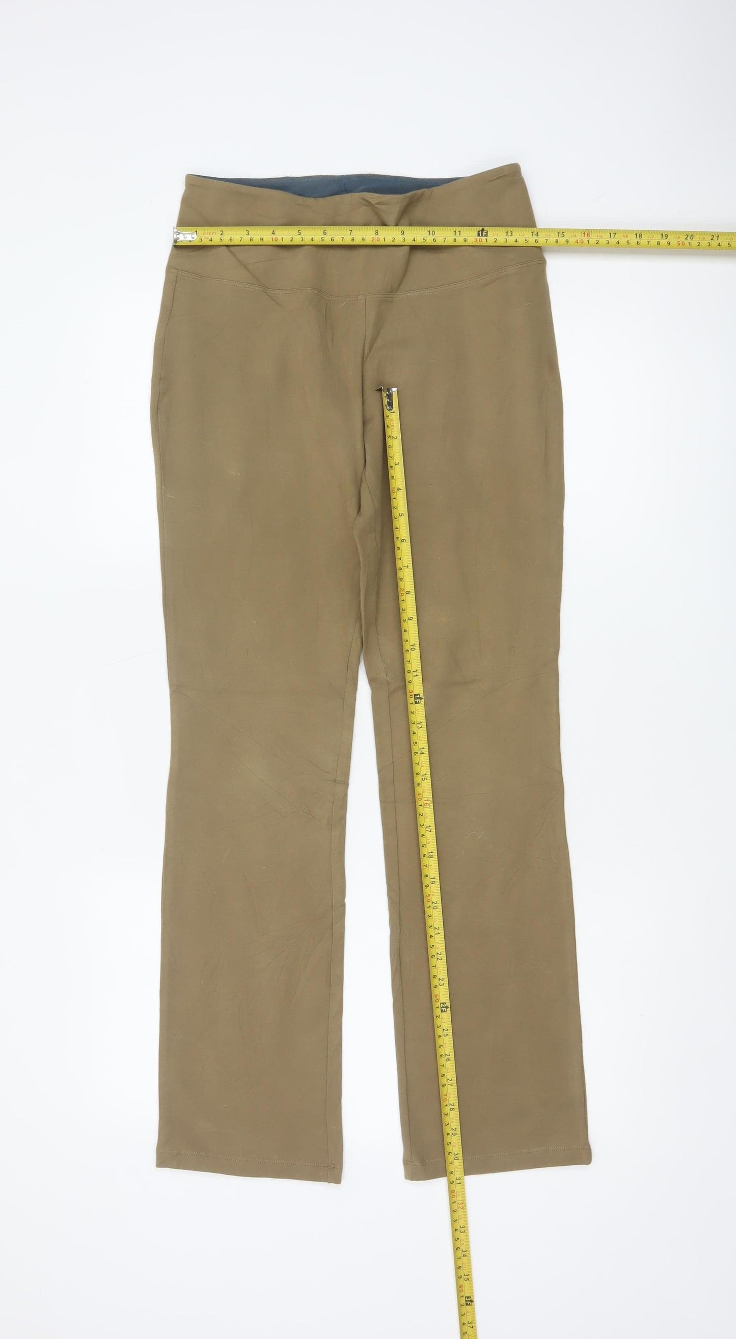 Women with Control Women Brown S High Rise Bootcut Shaping Leggings