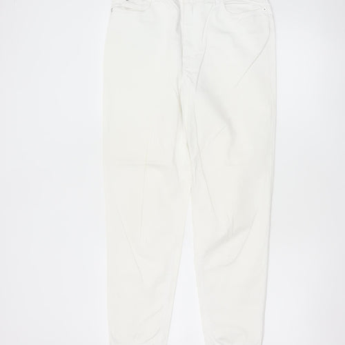 Country Casuals Women Ivory UK 10 Tapered Stretch Trousers