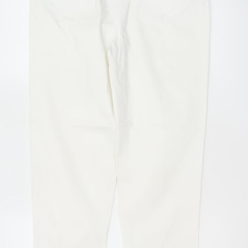 Country Casuals Women Ivory UK 10 Tapered Stretch Trousers