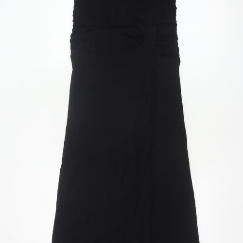 Coast Women’s Black UK 12 Ruched Square Neck Mermaid Maxi Dress