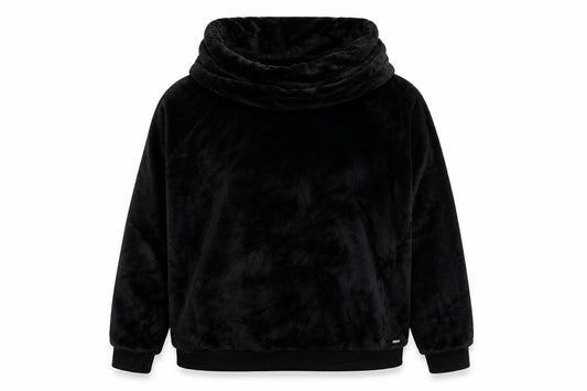 Marks and Spencer Women Black UK 10 Velour Cowl Neck Lounge Jumper