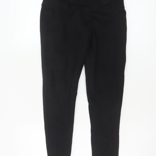 Marks & Spencer Women Black UK 10 High Waist Skinny Stretch Leggings