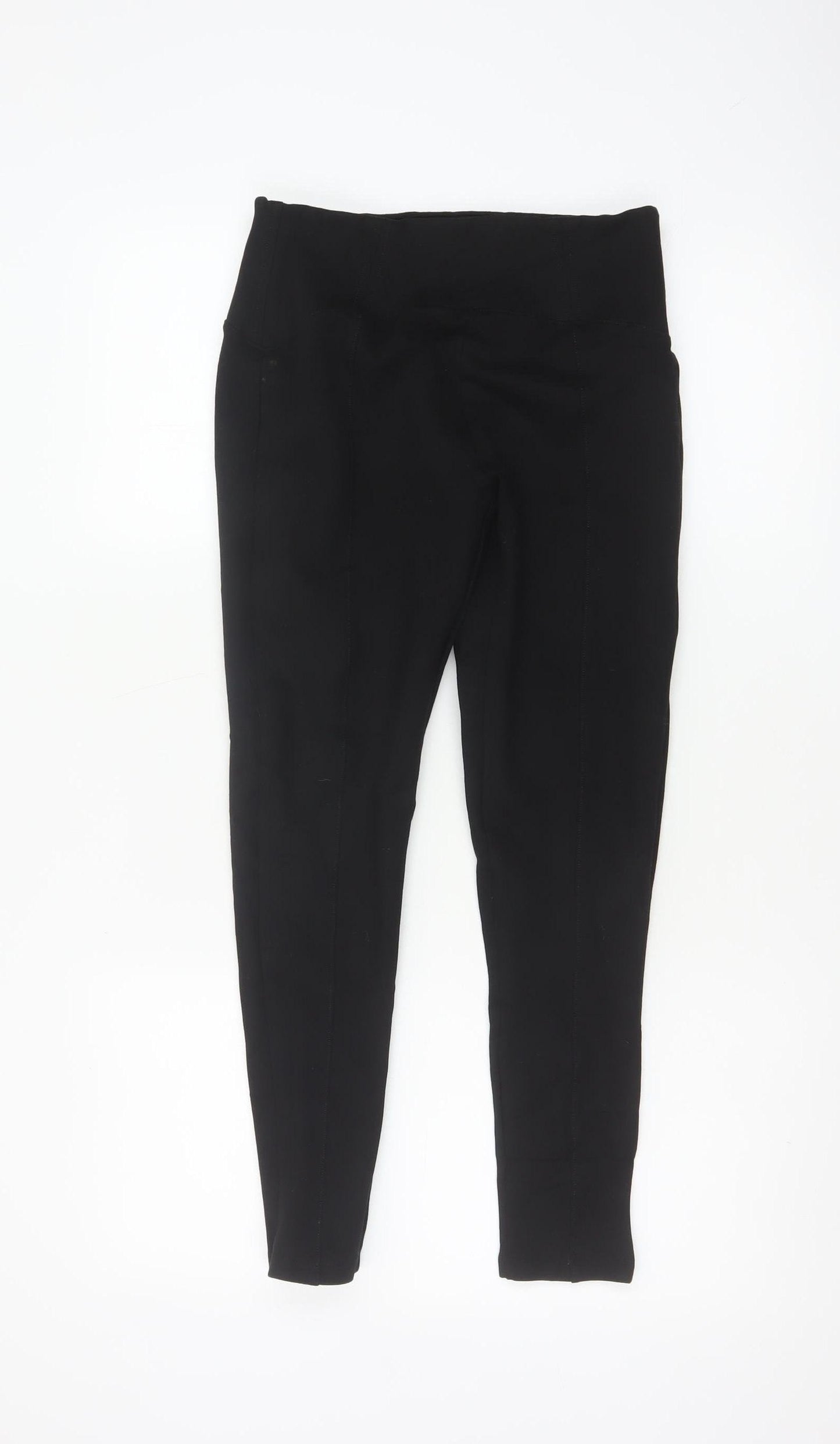 Marks & Spencer Women Black UK 10 High Waist Skinny Stretch Leggings