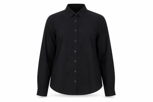 Marks and Spencer Women’s Black Size 12 Classic Long Sleeve Shirt
