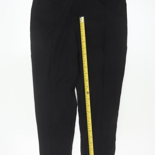 Marks and Spencer Women’s Black Size 14 High Rise Tapered Trousers