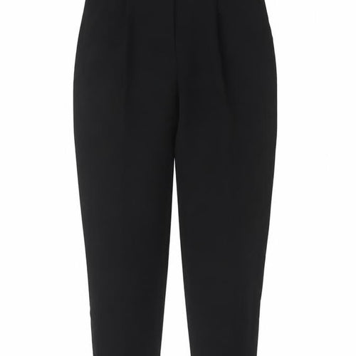 New Look Women’s Black UK 10 Tapered Elastic Waist Work Trousers