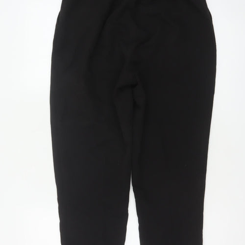 New Look Women’s Black UK 10 Tapered Elastic Waist Work Trousers