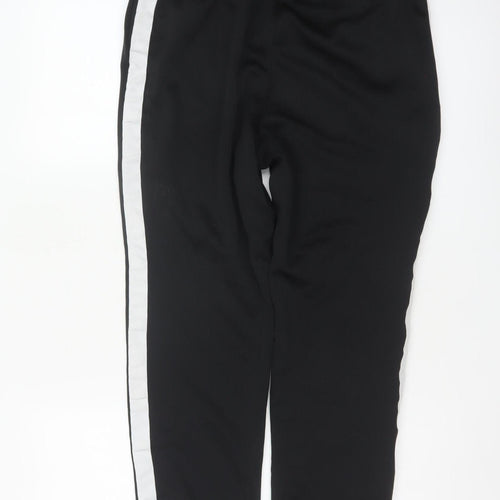 Nike Men’s Black M Jogger Sweatpants White Stripe Logo