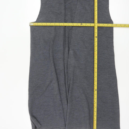 Nanette Lepore Women’s Grey L Sleeveless Open Knit Longline Cardigan