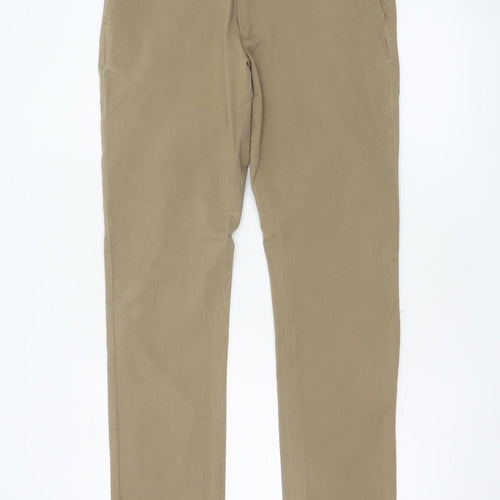 Marks and Spencer Men's Beige 30 Slim Ultimate Chino Stretch Trousers