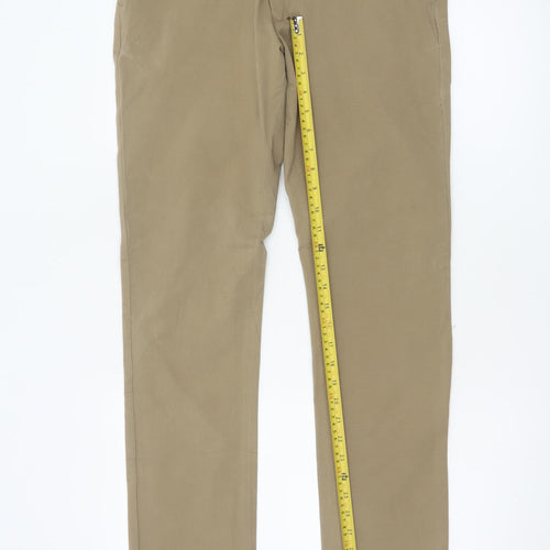 Marks and Spencer Men's Beige 30 Slim Ultimate Chino Stretch Trousers