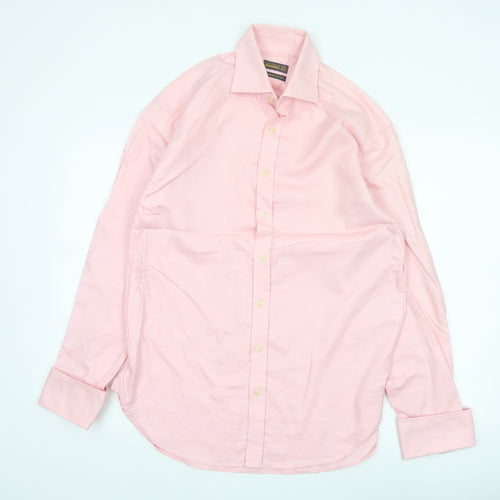 Ted Baker Men’s Pink 16/40.5 Superfine Cotton Long Sleeve Shirt