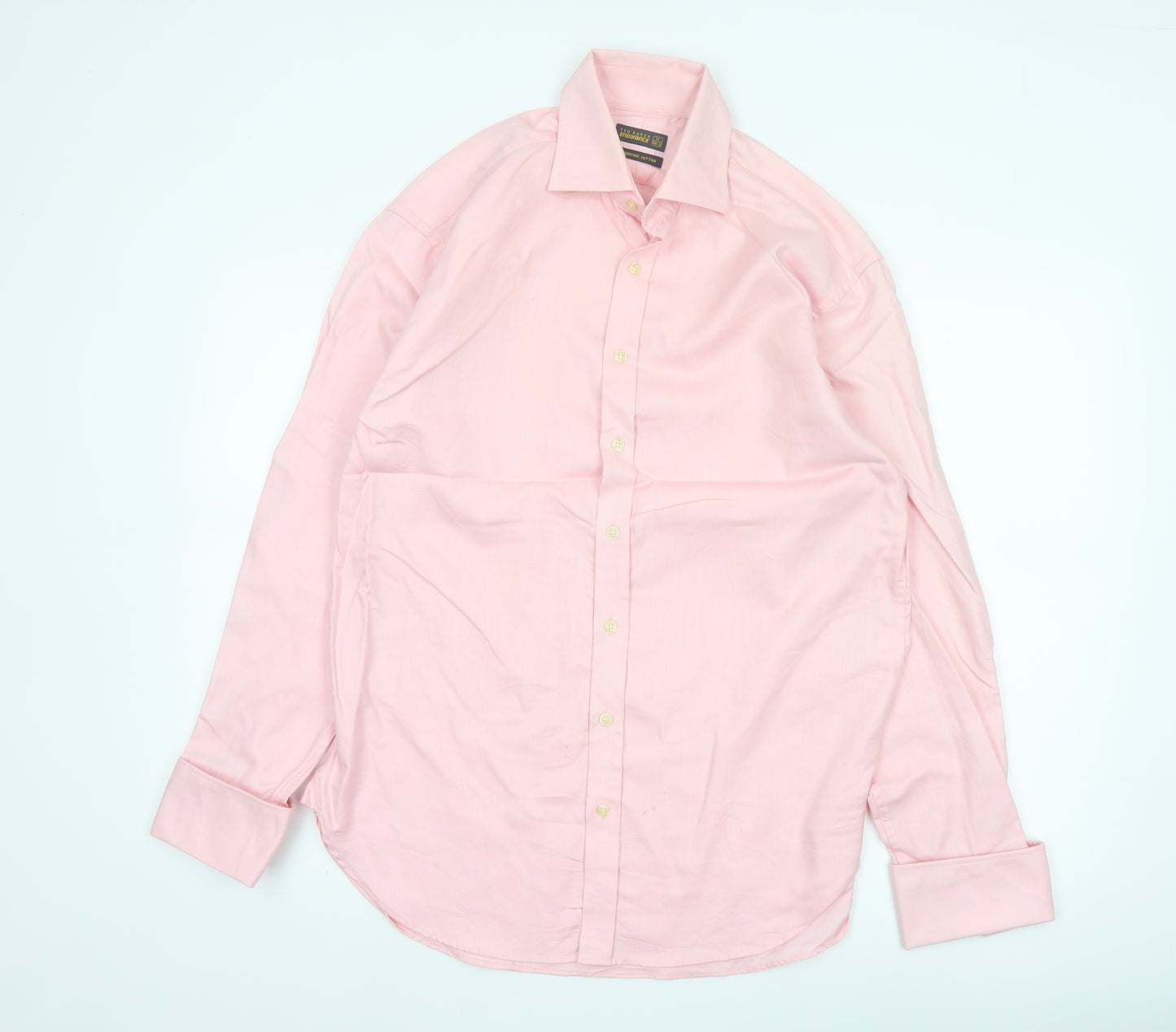 Ted Baker Men’s Pink 16/40.5 Superfine Cotton Long Sleeve Shirt