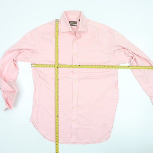 Ted Baker Men’s Pink 16/40.5 Superfine Cotton Long Sleeve Shirt