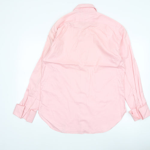 Ted Baker Men’s Pink 16/40.5 Superfine Cotton Long Sleeve Shirt