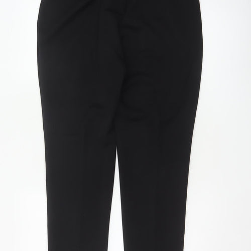 M&S Women’s Black Size 14 Regular Tailored Straight Work Trousers
