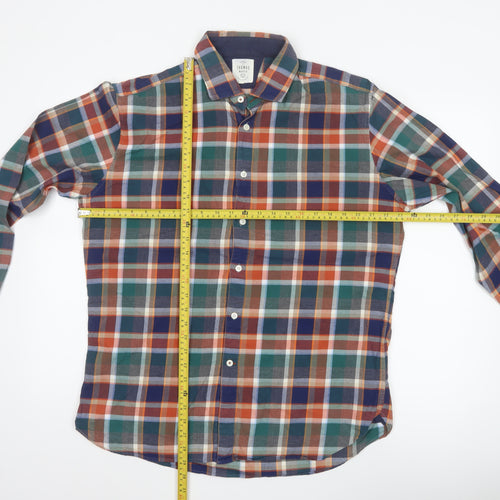 T.M. Lewin Thomas Mayes Men’s L Multicoloured Plaid Cotton Shirt