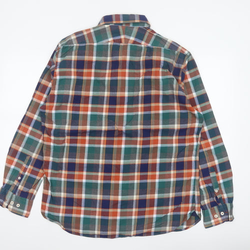 T.M. Lewin Thomas Mayes Men’s L Multicoloured Plaid Cotton Shirt