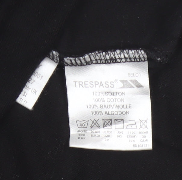 Trespass Women's Black Polka Dot 1/4 Zip High Neck Sweatshirt 2XL