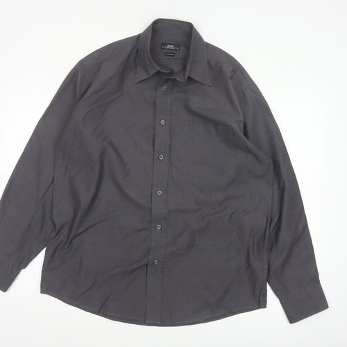 Blazer Shirtmakers Men's Black 15.5 Cotton Rich Long Sleeve Shirt