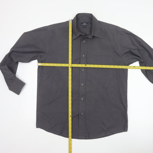 Blazer Shirtmakers Men's Black 15.5 Cotton Rich Long Sleeve Shirt