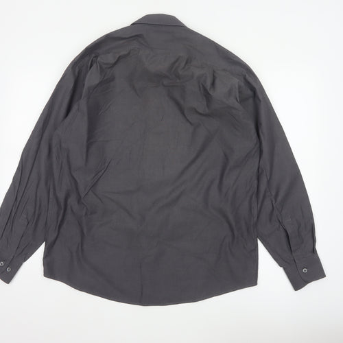 Blazer Shirtmakers Men's Black 15.5 Cotton Rich Long Sleeve Shirt