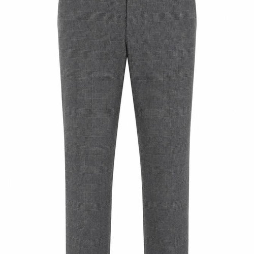 Next Men’s Grey Check Dress Trousers 32in Waist Short 29in Tapered