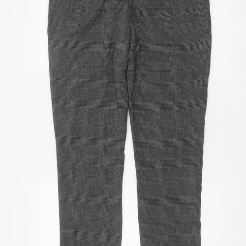 Next Men’s Grey Check Dress Trousers 32in Waist Short 29in Tapered