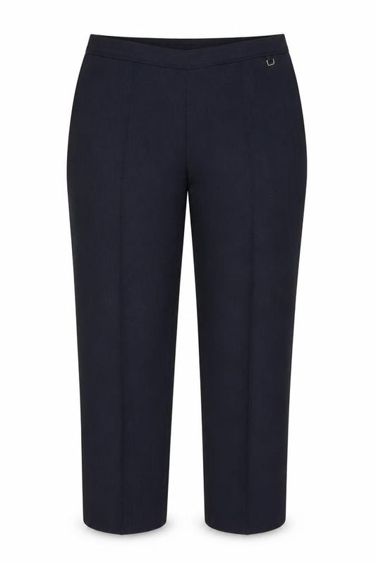 Marks & Spencer Women's Navy UK 18 Short Straight Leg Tailored Trousers