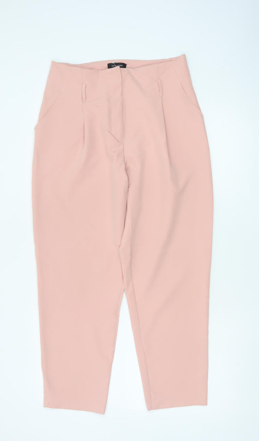 New Look Women’s Pink UK 12 Tapered Tailored Dress Trousers