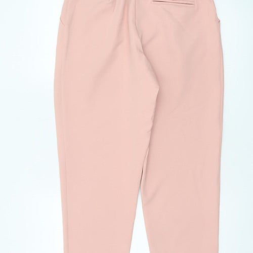 New Look Women’s Pink UK 12 Tapered Tailored Dress Trousers