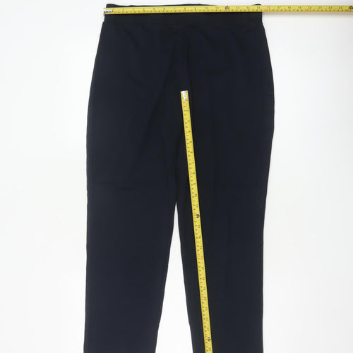 Marks & Spencer Women's Navy UK 12 Short Tapered Dress Trousers