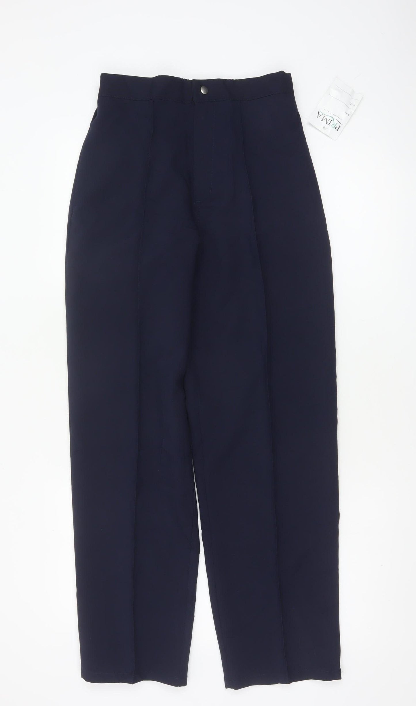 PRIMA Women’s Blue Size 12 Straight Leg Corporate Dress Trousers