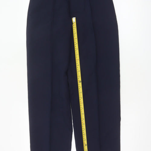 PRIMA Women’s Blue Size 12 Straight Leg Corporate Dress Trousers