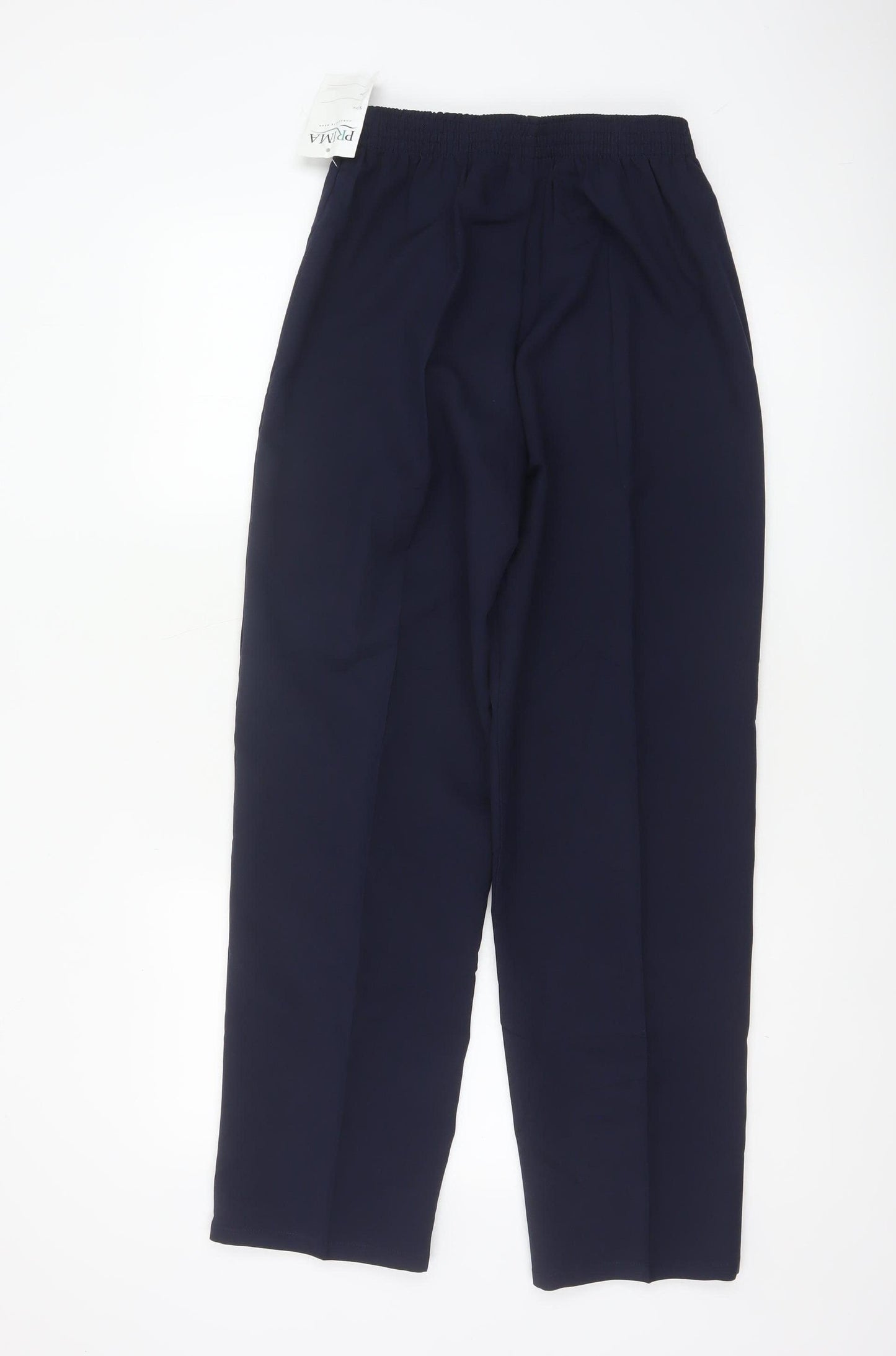 PRIMA Women’s Blue Size 12 Straight Leg Corporate Dress Trousers